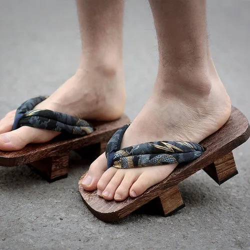 Lattice Japanese Wooden Sandals