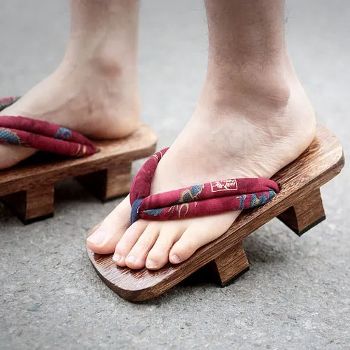 Lattice Japanese Wooden Sandals