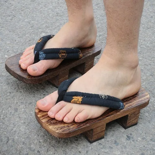 Lattice Japanese Wooden Sandals