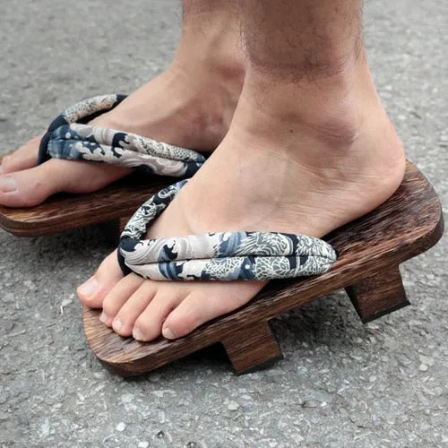 Lattice Japanese Wooden Sandals