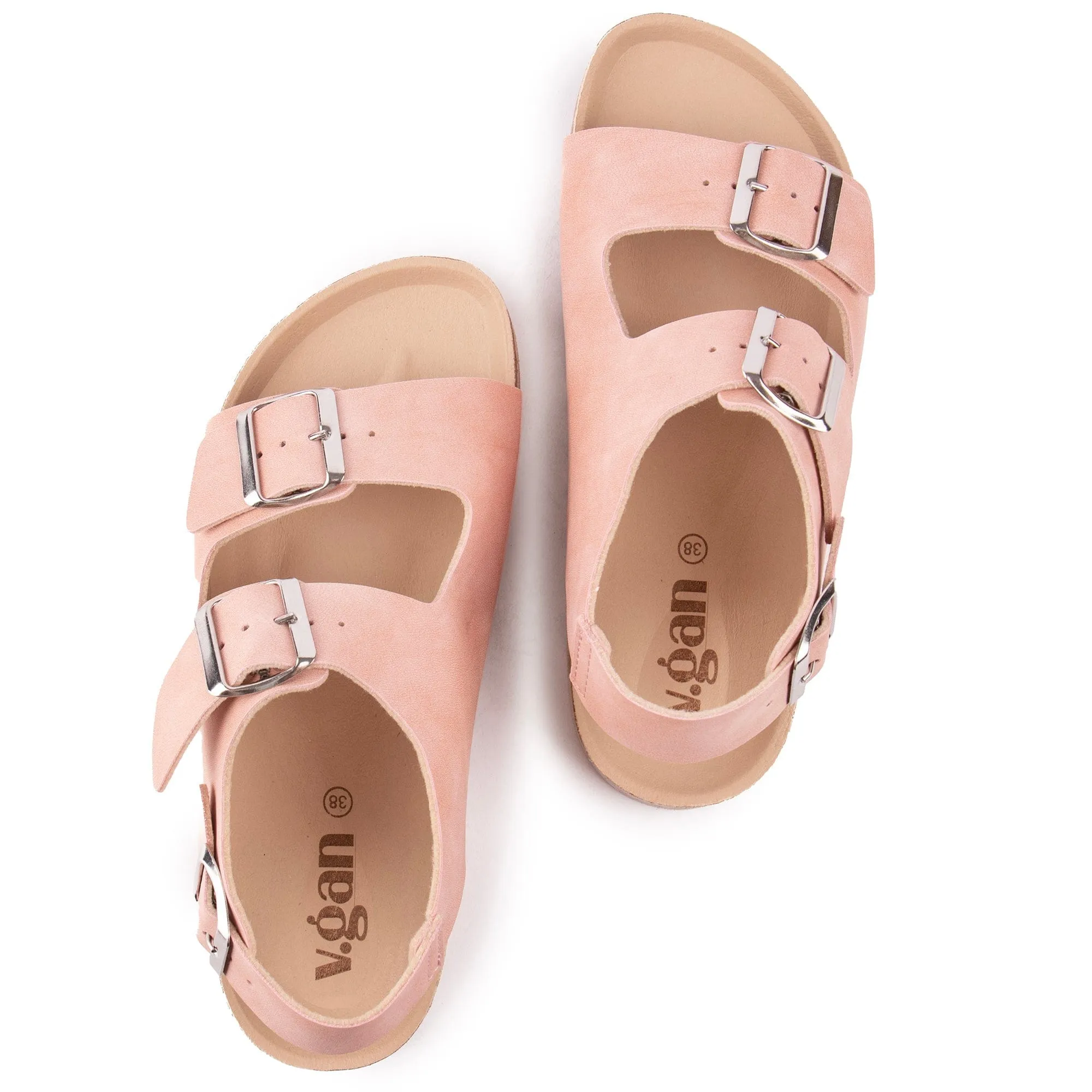 Lima Women's Vegan Footbed Sandals | Pink