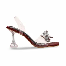 Maroon Fancy Sandal FN5992