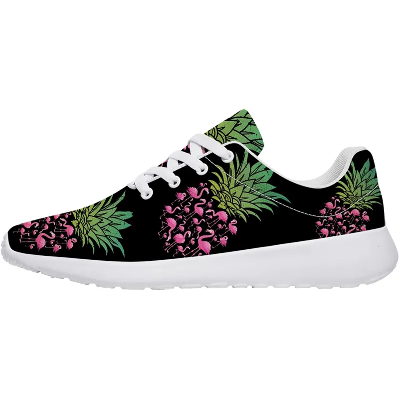 Mens Tennis Shoes Pineapple Pattern Trail Running Shoes Lightweight Sneakers