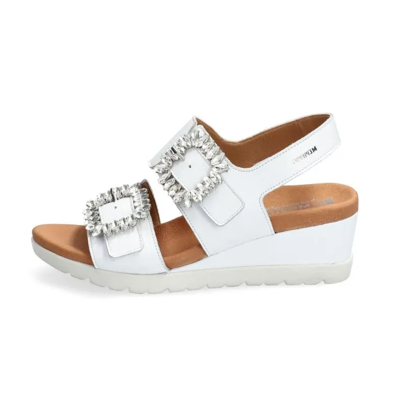 Mephisto Ysabel Spark White Women's Wedge Sandals