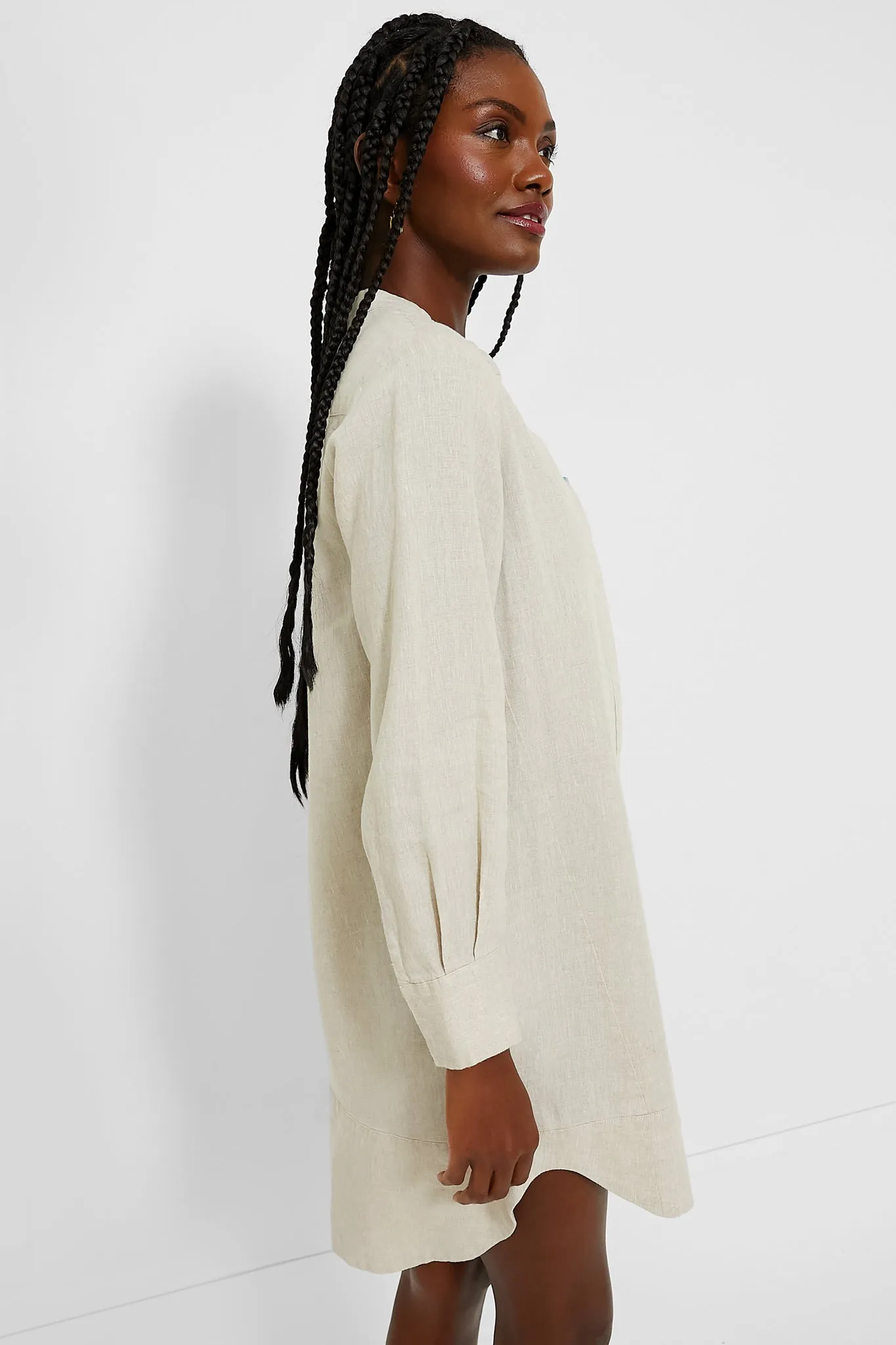 Natural Linen Emilia Dress