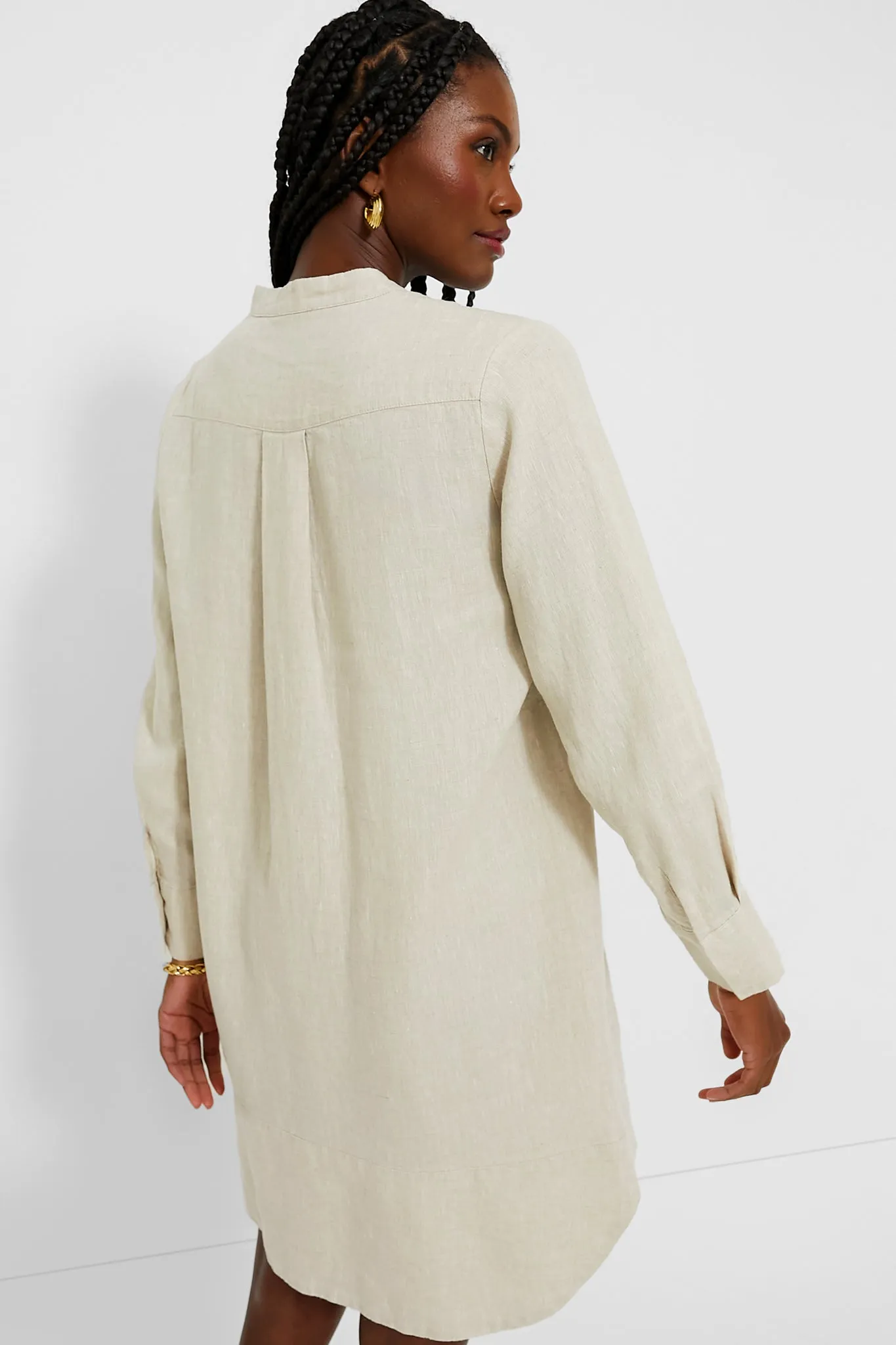 Natural Linen Emilia Dress