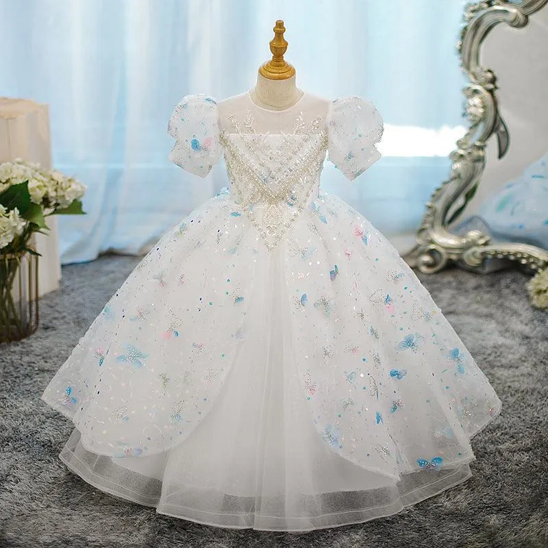 New Children's Evening Dress Birthday Party Girl Flower Girl Wedding Girl Princess Dress