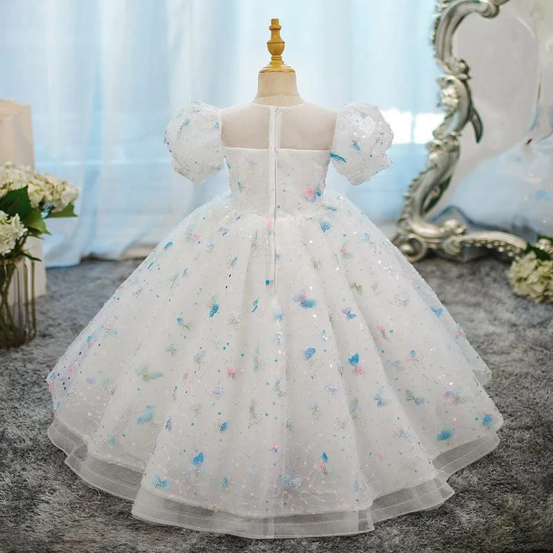 New Children's Evening Dress Birthday Party Girl Flower Girl Wedding Girl Princess Dress