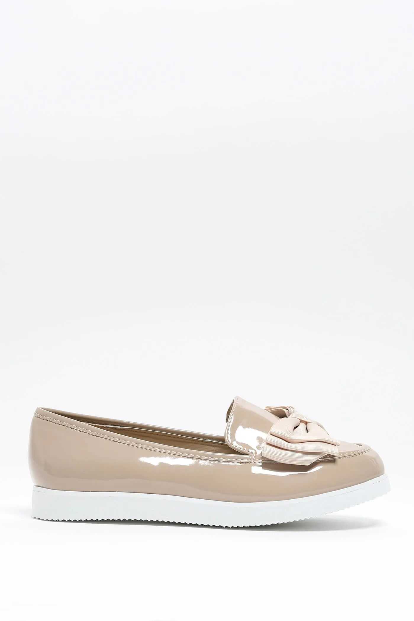 Nude Flat Bow Shoes