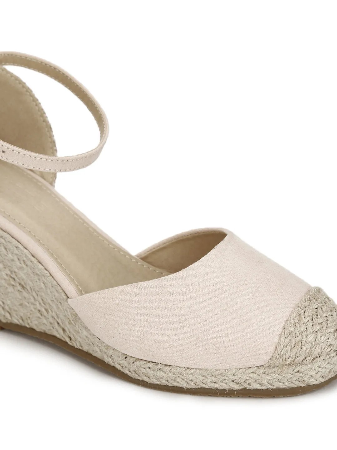 Nude Micro Back Open Jute Wedges