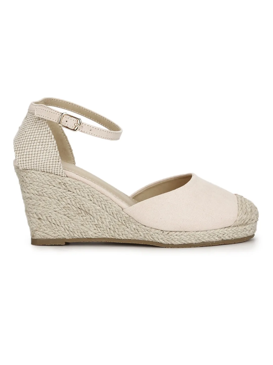 Nude Micro Back Open Jute Wedges