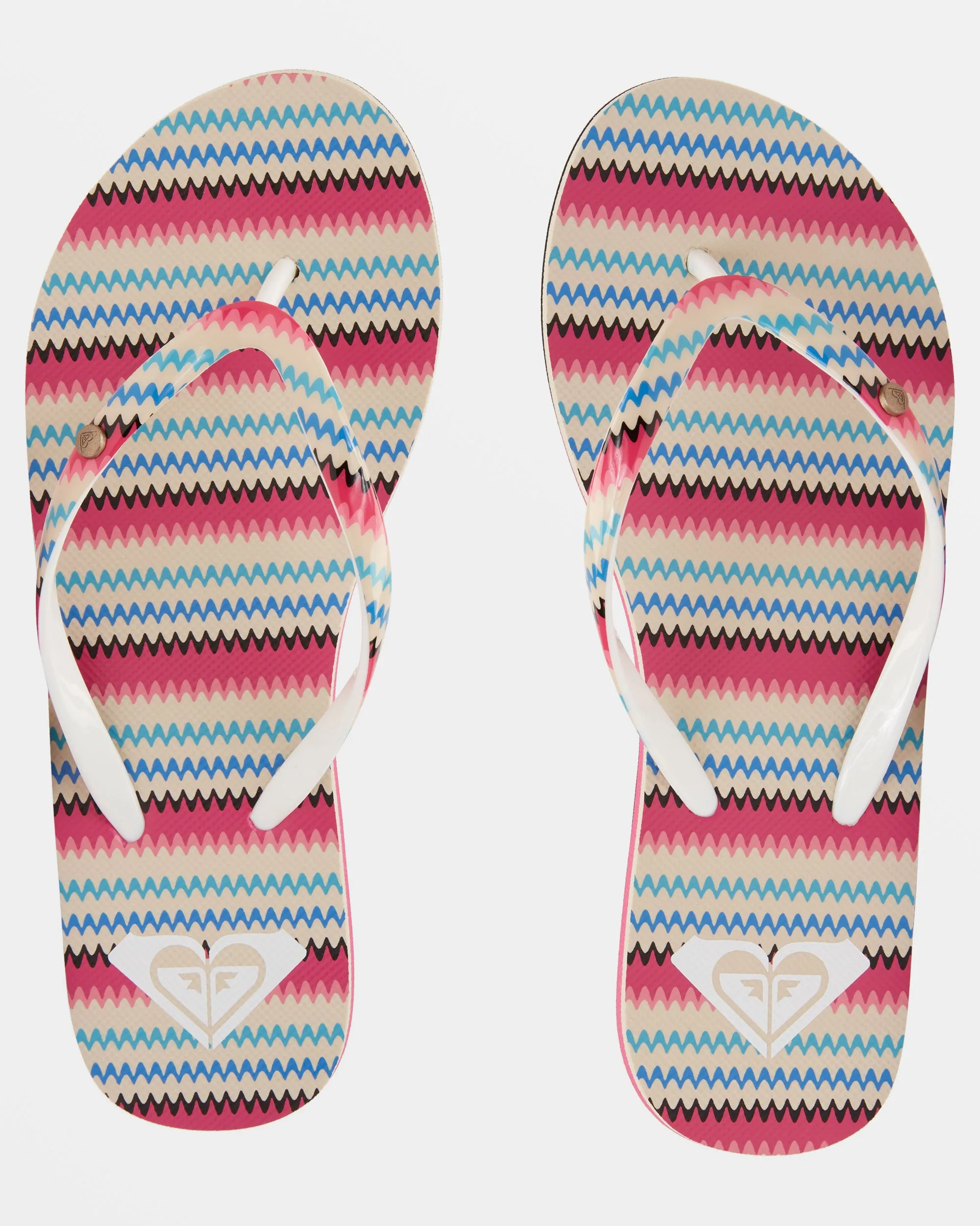 Portofino Flip-Flops - Black/Multi Stripe