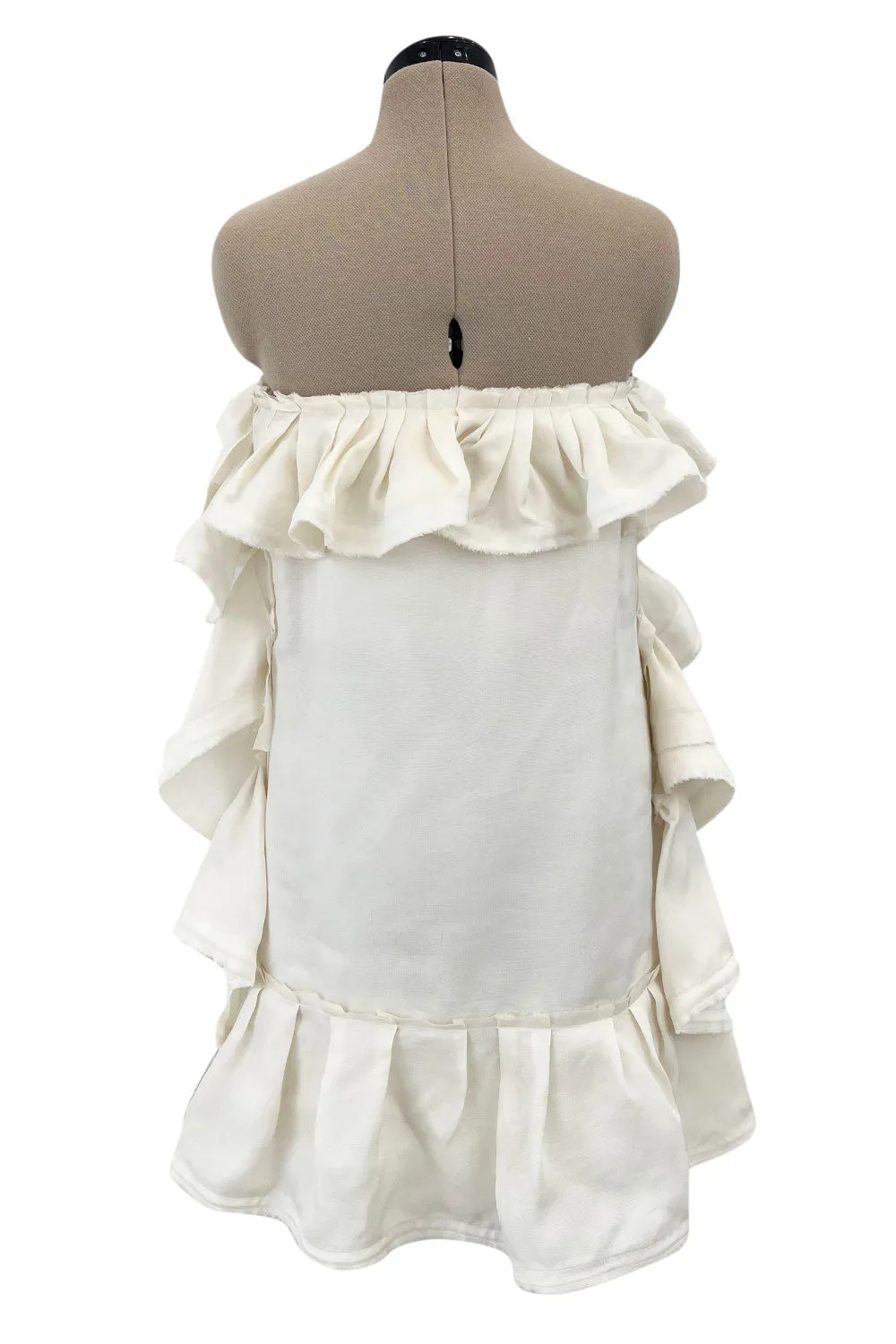 Prettiest Resort 2010 Lanvin by Alber Elbaz Runway Wedding Silk Ruffle Mini Dress