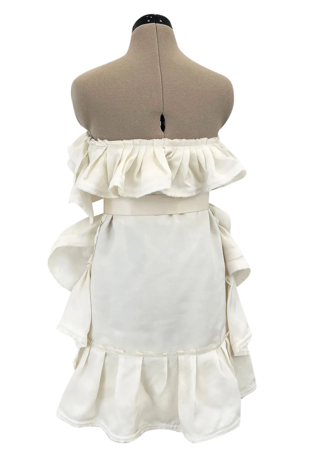 Prettiest Resort 2010 Lanvin by Alber Elbaz Runway Wedding Silk Ruffle Mini Dress