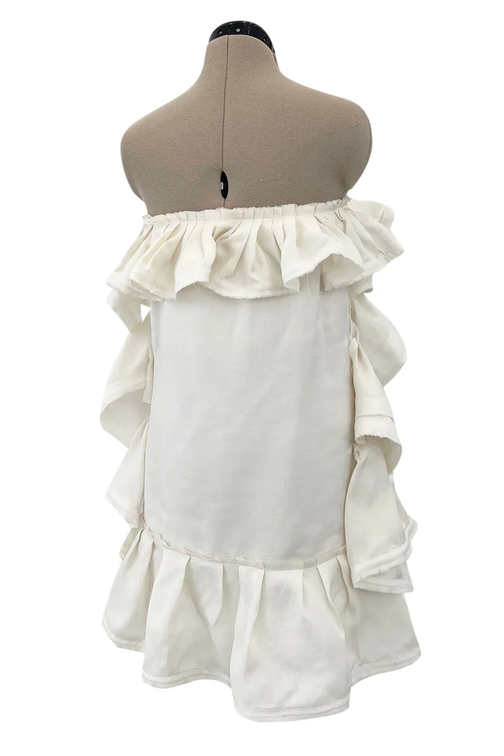 Prettiest Resort 2010 Lanvin by Alber Elbaz Runway Wedding Silk Ruffle Mini Dress