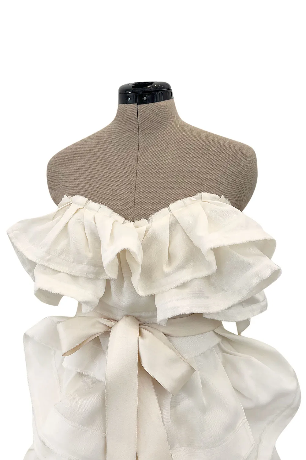 Prettiest Resort 2010 Lanvin by Alber Elbaz Runway Wedding Silk Ruffle Mini Dress