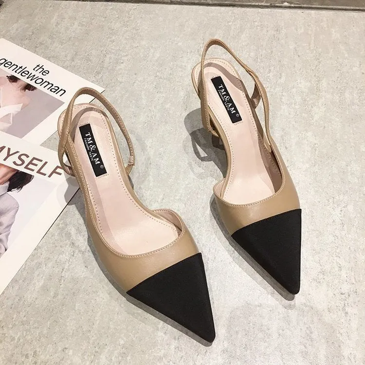 Purpdrank - High Heel Sandals Women New Women's Shoes Pointed Toe Sandals Women's Stiletto Fashion Shoes Sandals