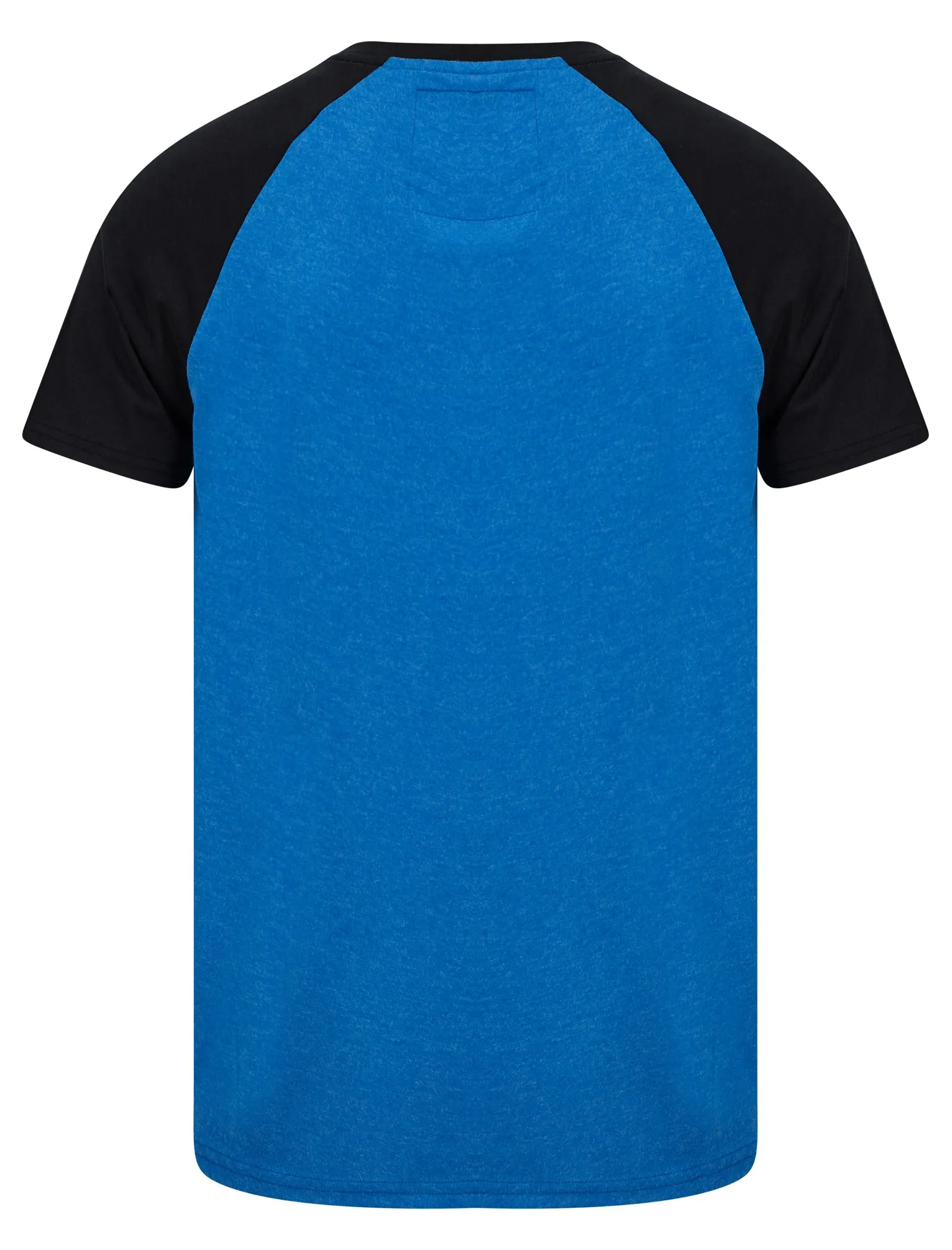 Raggo Tee Raglan Sleeve T-Shirt in Blue Marl / Black - Tokyo Laundry