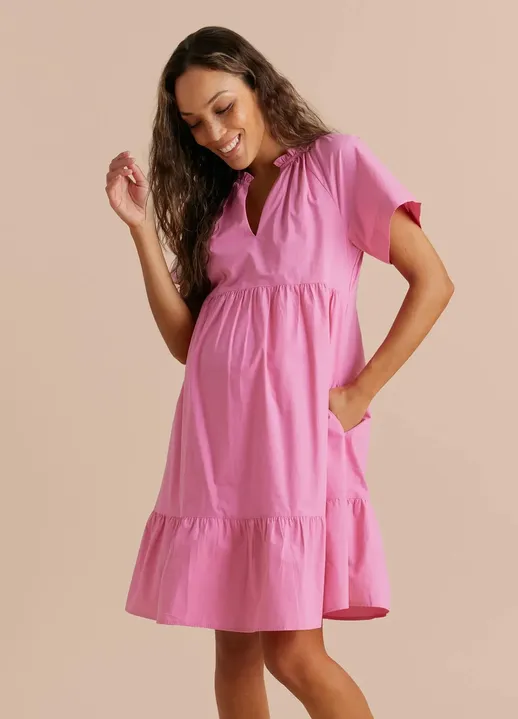 Raglan Mini Dress - Pink