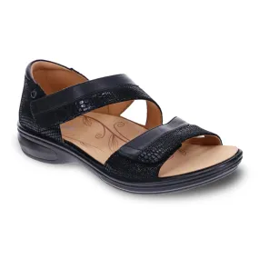 Revere Mauritius Backstrap Sandal (Women) - Black Lizard