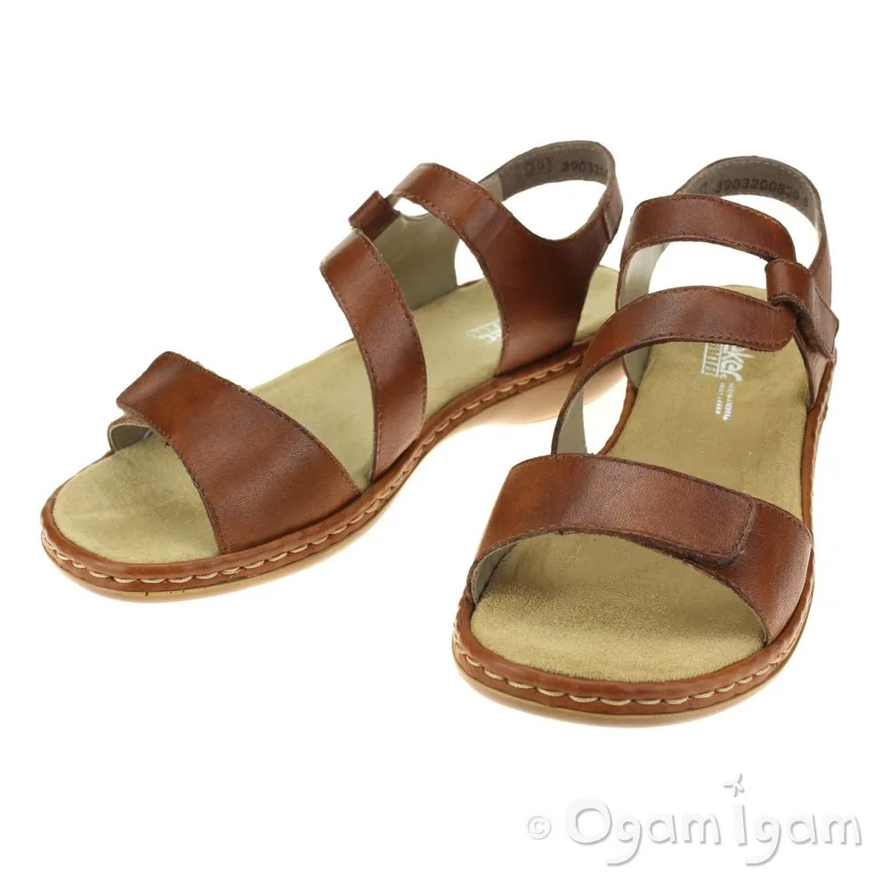 Rieker 659C724 Womens Reh Brown Sandal