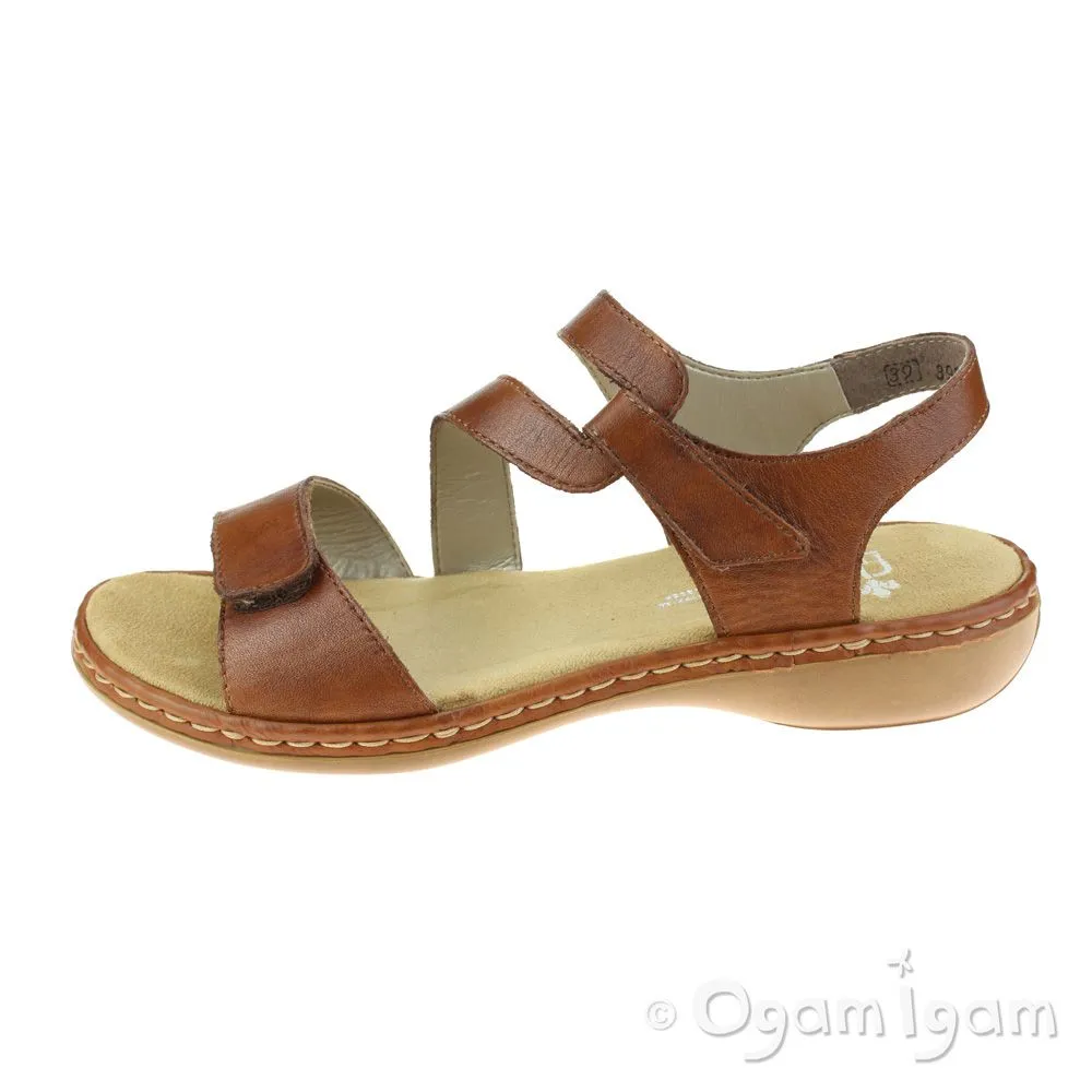 Rieker 659C724 Womens Reh Brown Sandal