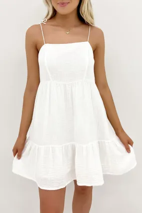 Rowie Mini Dress Vintage White