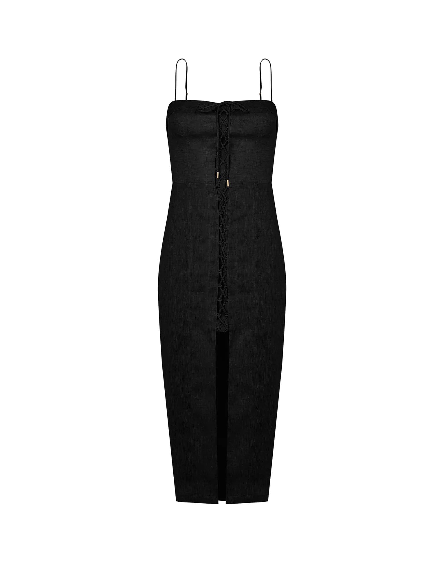 Rubia Midi Dress - Black