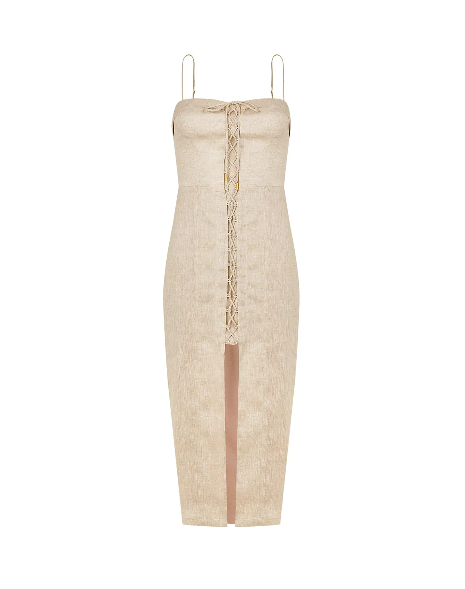 Rubia Midi Dress - Natural