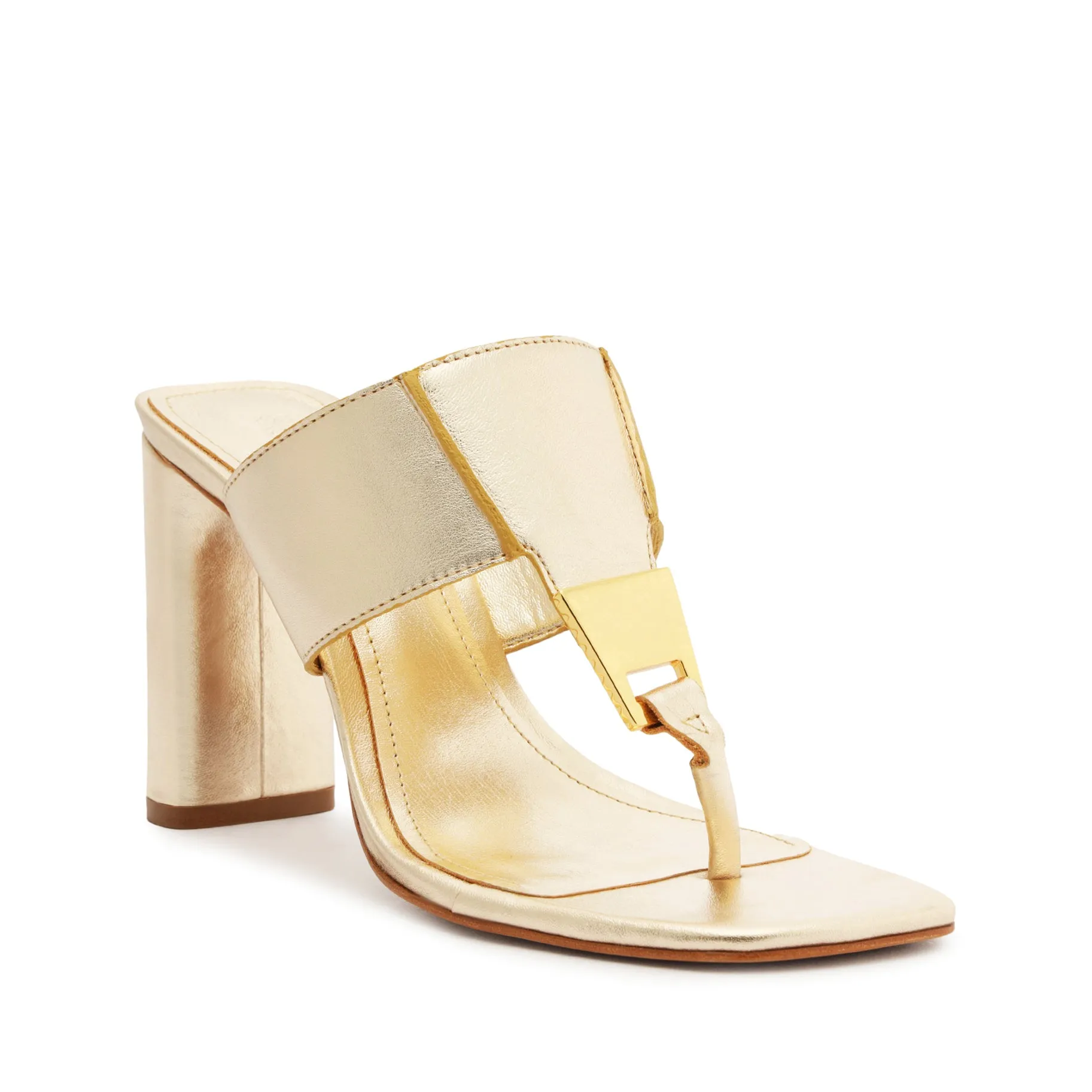 Salma Metallic Leather Sandal