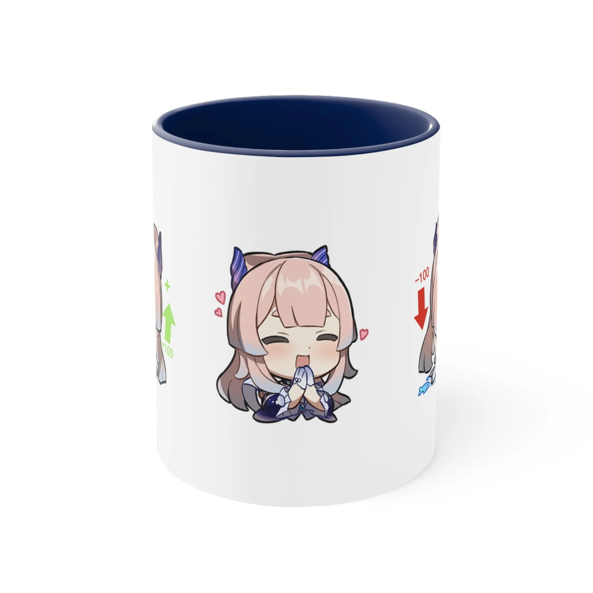 Sangonomiya Genshin Impact Kokomi Accent Coffee Mug, 11oz Cups Mugs Cup Gift For Gamer Gifts Game Anime Fanart Fan Birthday Valentine's Christmas