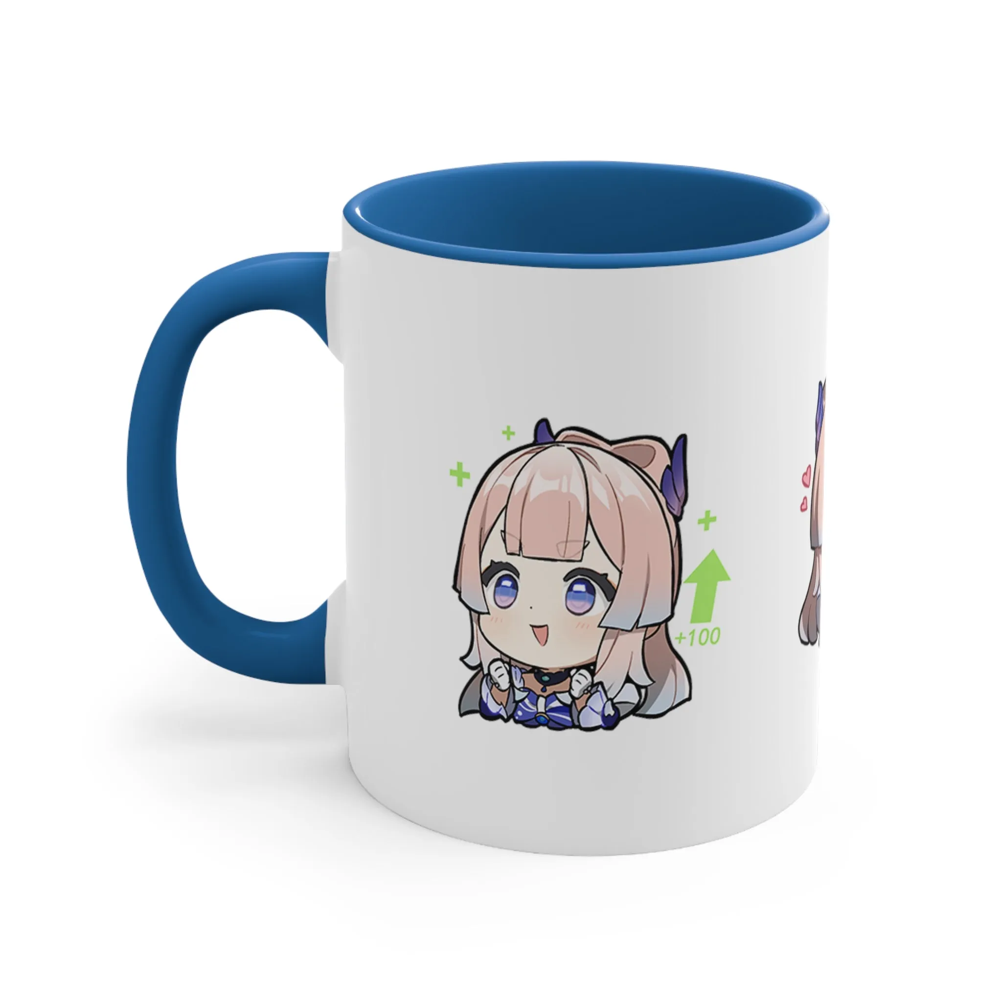 Sangonomiya Genshin Impact Kokomi Accent Coffee Mug, 11oz Cups Mugs Cup Gift For Gamer Gifts Game Anime Fanart Fan Birthday Valentine's Christmas