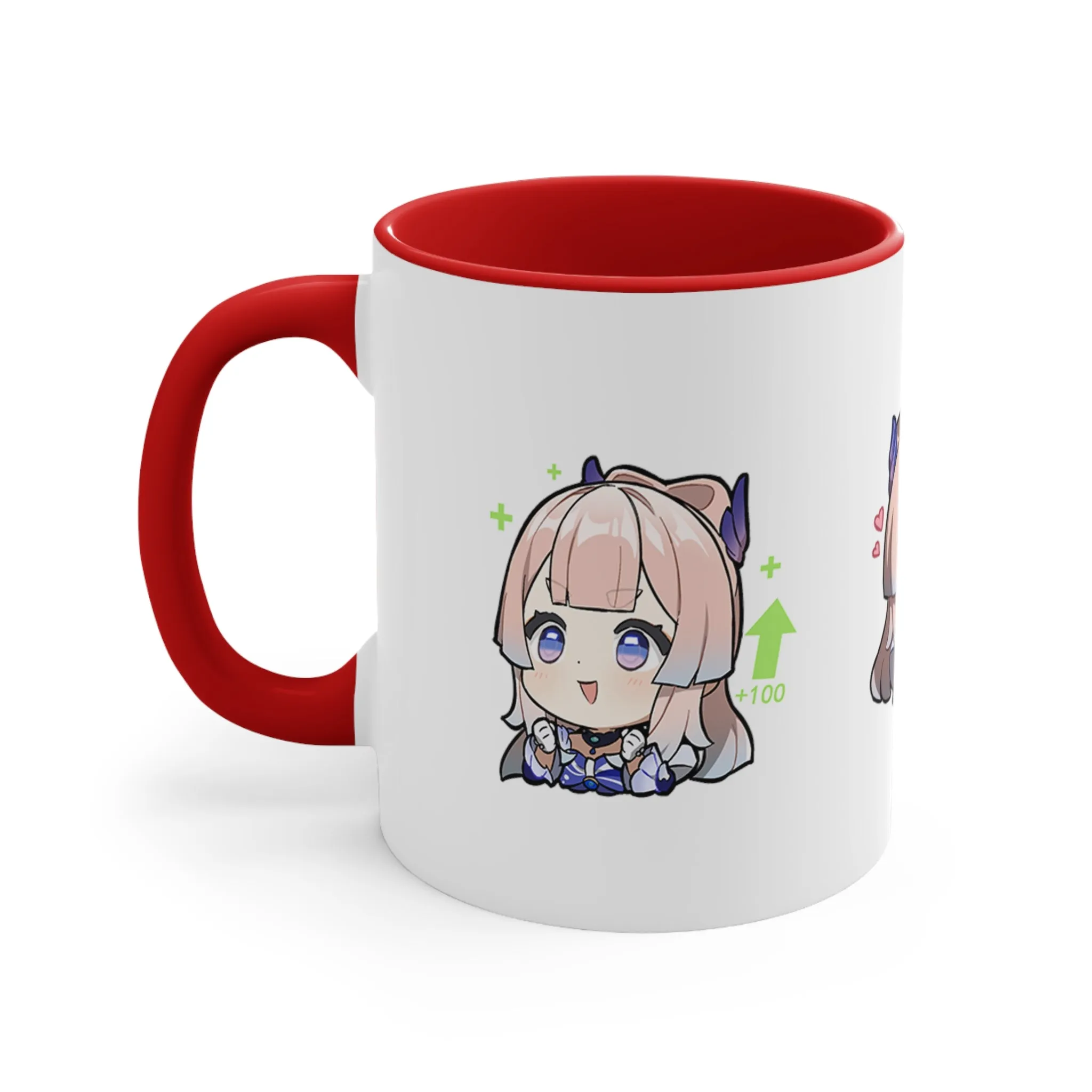 Sangonomiya Genshin Impact Kokomi Accent Coffee Mug, 11oz Cups Mugs Cup Gift For Gamer Gifts Game Anime Fanart Fan Birthday Valentine's Christmas