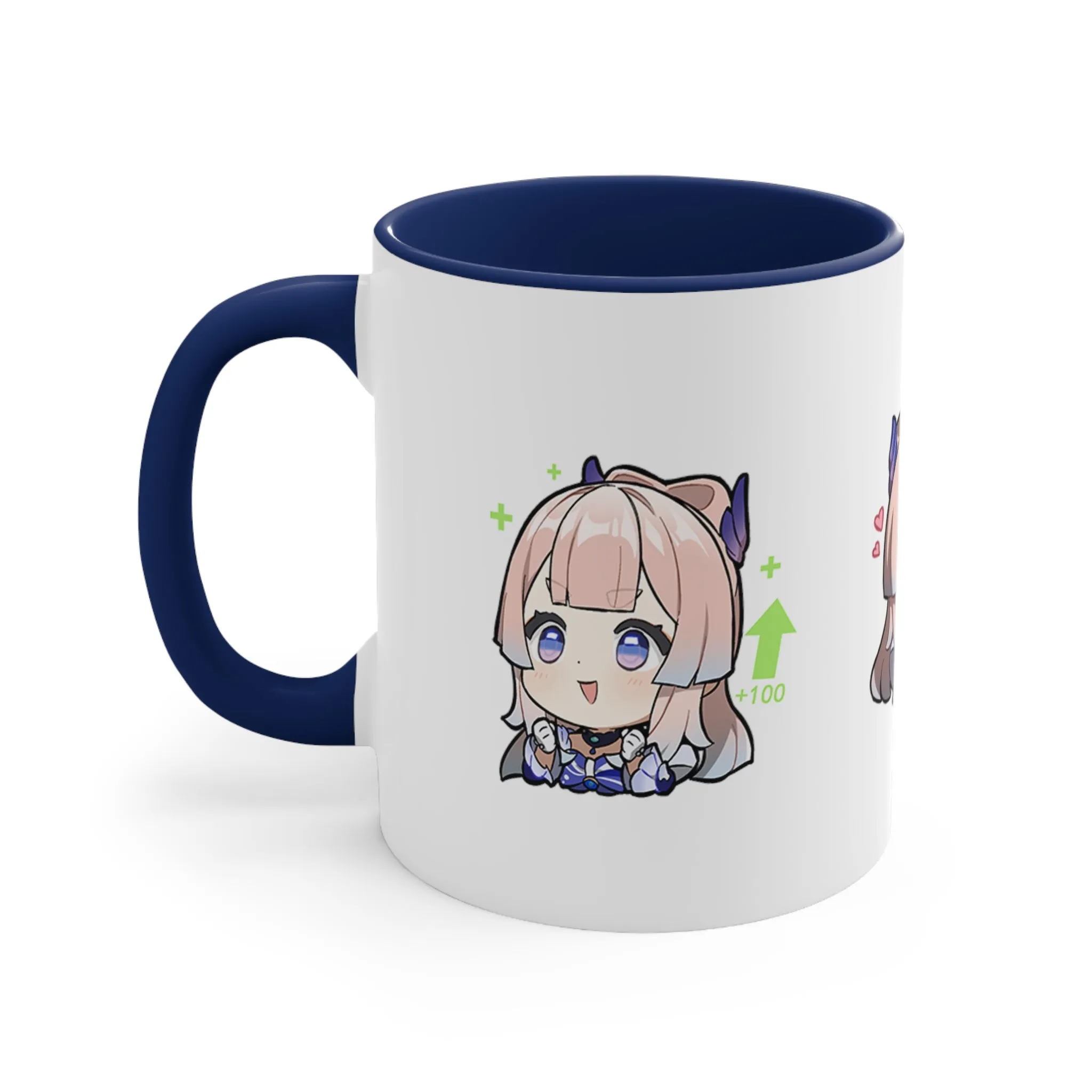 Sangonomiya Genshin Impact Kokomi Accent Coffee Mug, 11oz Cups Mugs Cup Gift For Gamer Gifts Game Anime Fanart Fan Birthday Valentine's Christmas