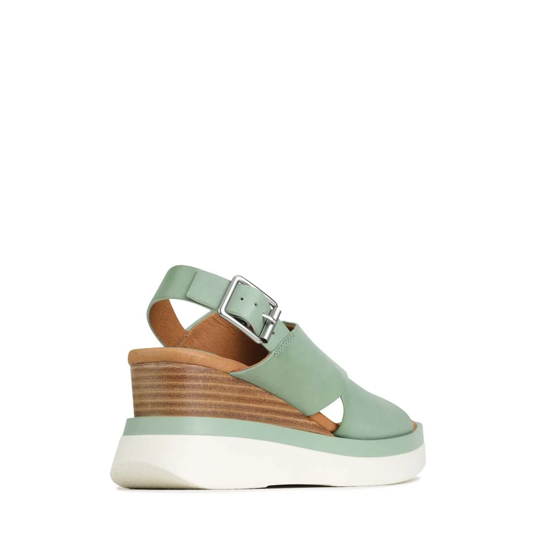 SASILLE LEATHER WEDGE SANDALS