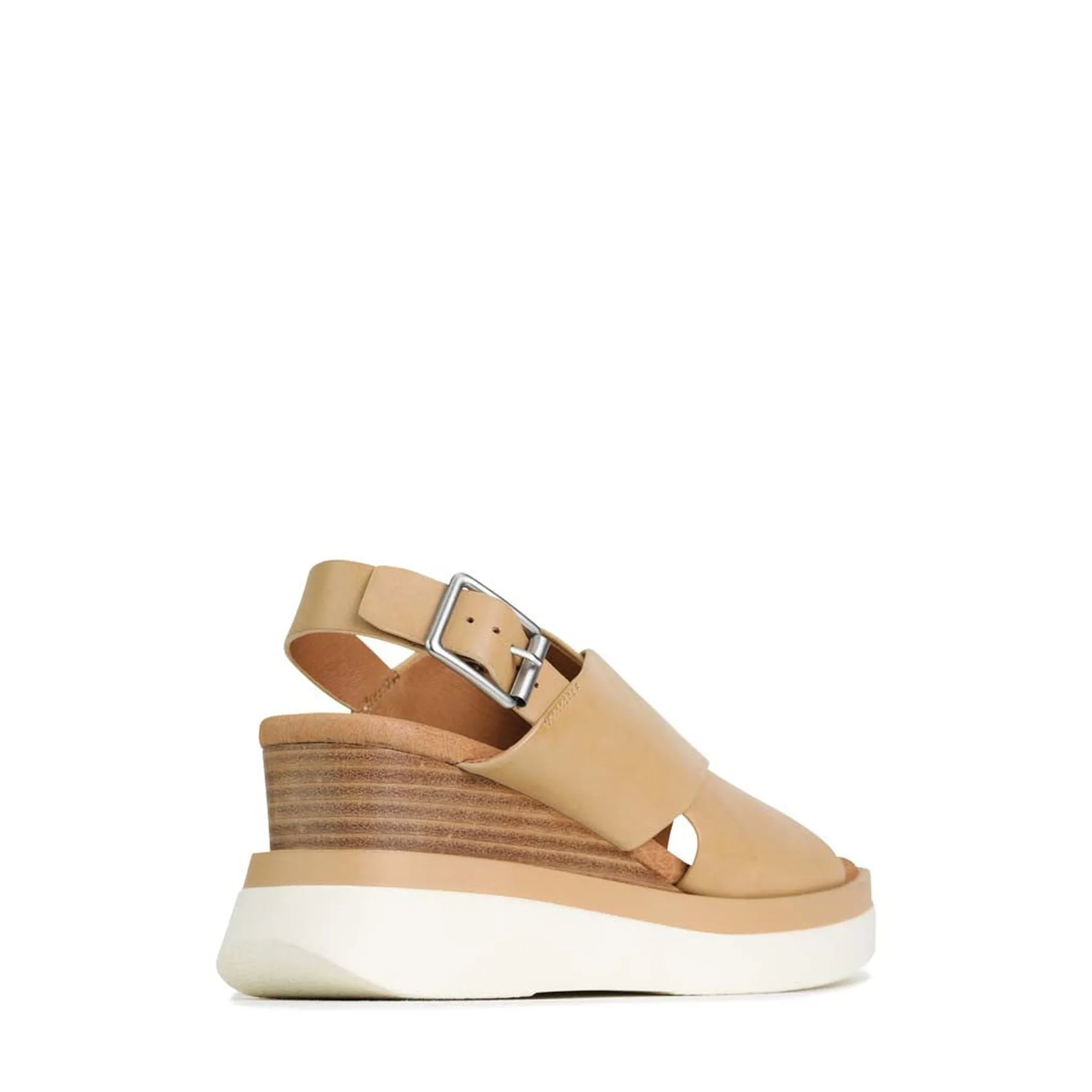 SASILLE LEATHER WEDGE SANDALS