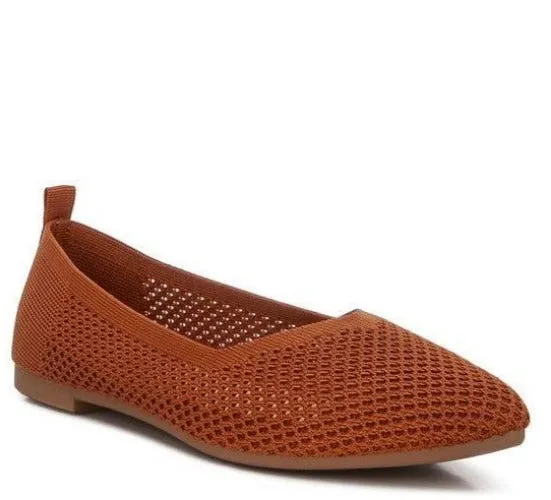 Selaris Fly Knit Slip On Ballerinas