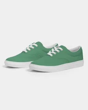 Shaded Pastel Green Canvas Sneakers | Women's | C60M0Y60K30