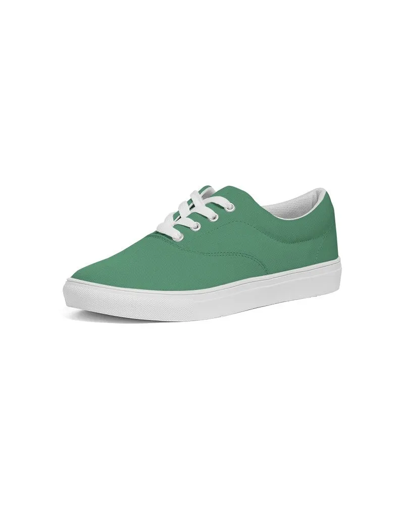 Shaded Pastel Green Canvas Sneakers | Women's | C60M0Y60K30