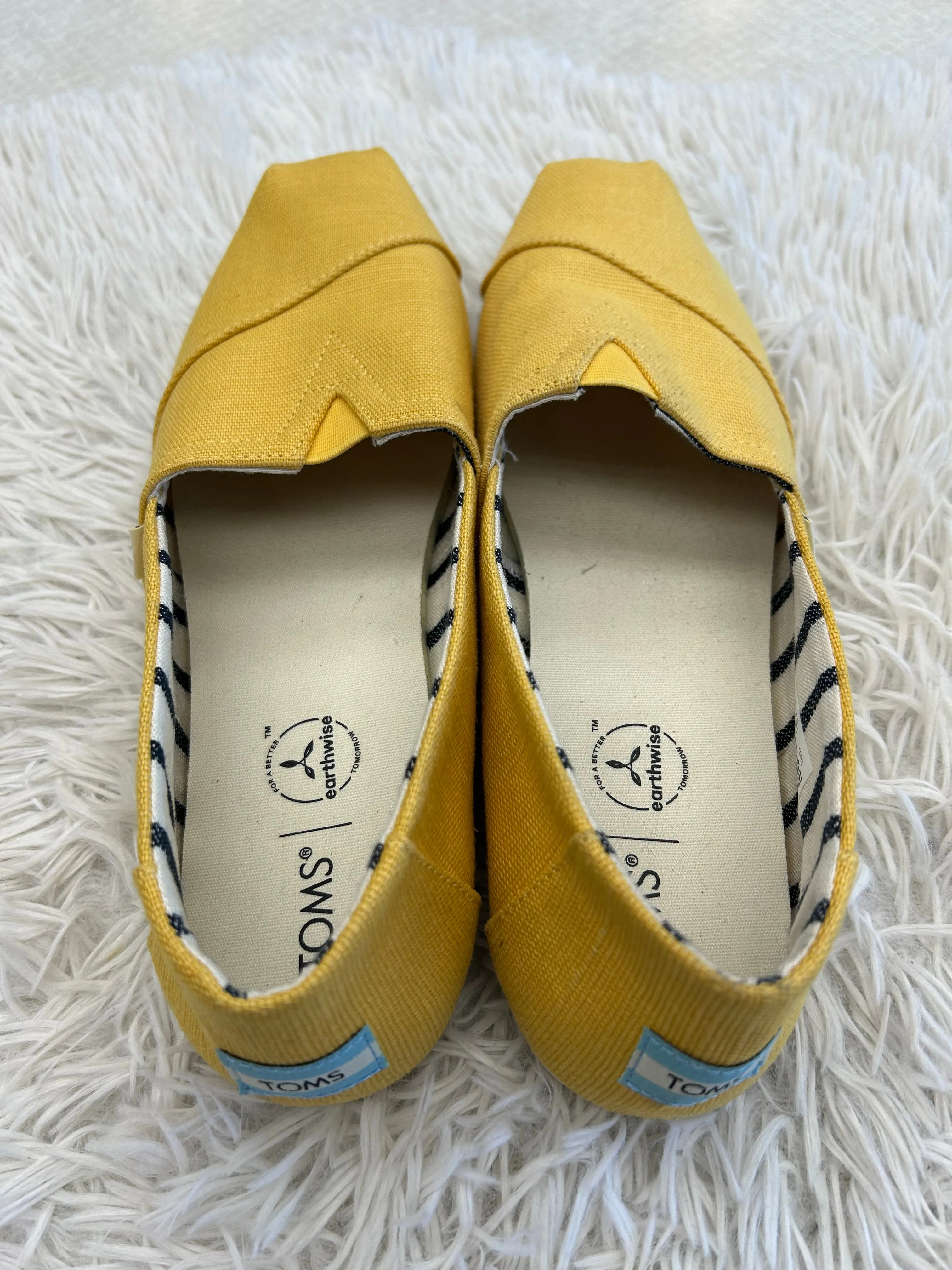 Shoes Flats Mule & Slide By Toms In Yellow, Size: 11