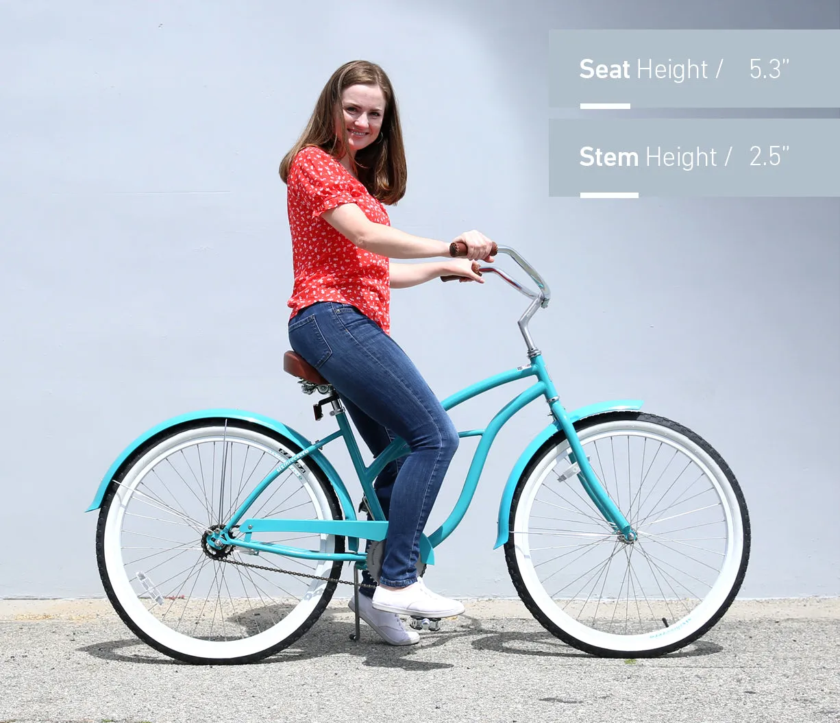 sixthreezero BE Women's Single Speed Beach Cruiser Bicycle