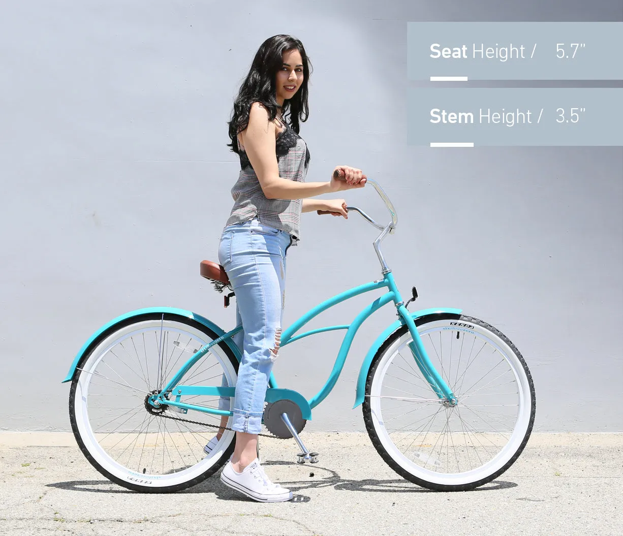 sixthreezero BE Women's Single Speed Beach Cruiser Bicycle