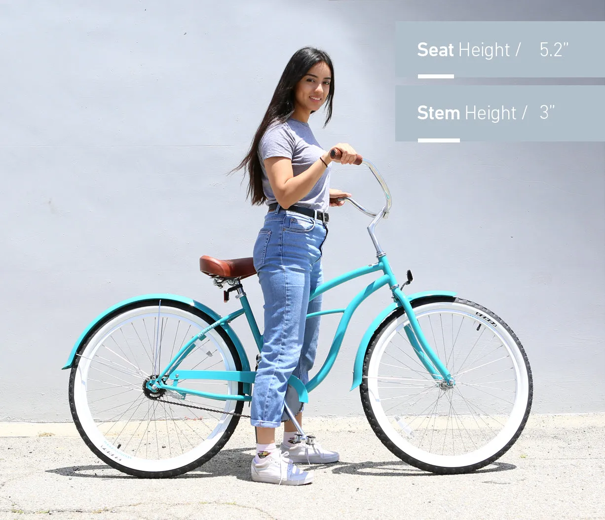 sixthreezero BE Women's Single Speed Beach Cruiser Bicycle