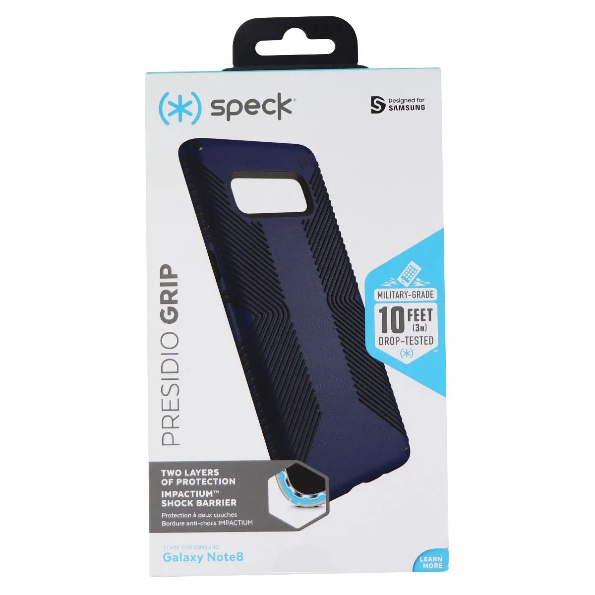 Speck Presidio Grip Case for Samsung Galaxy Note8 - Eclipse Blue/Carbon Black