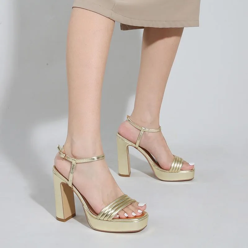 Square toes Ankle Strap Sandals