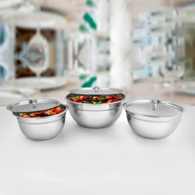 Stainless Steel Bowl Serving Set Tezon