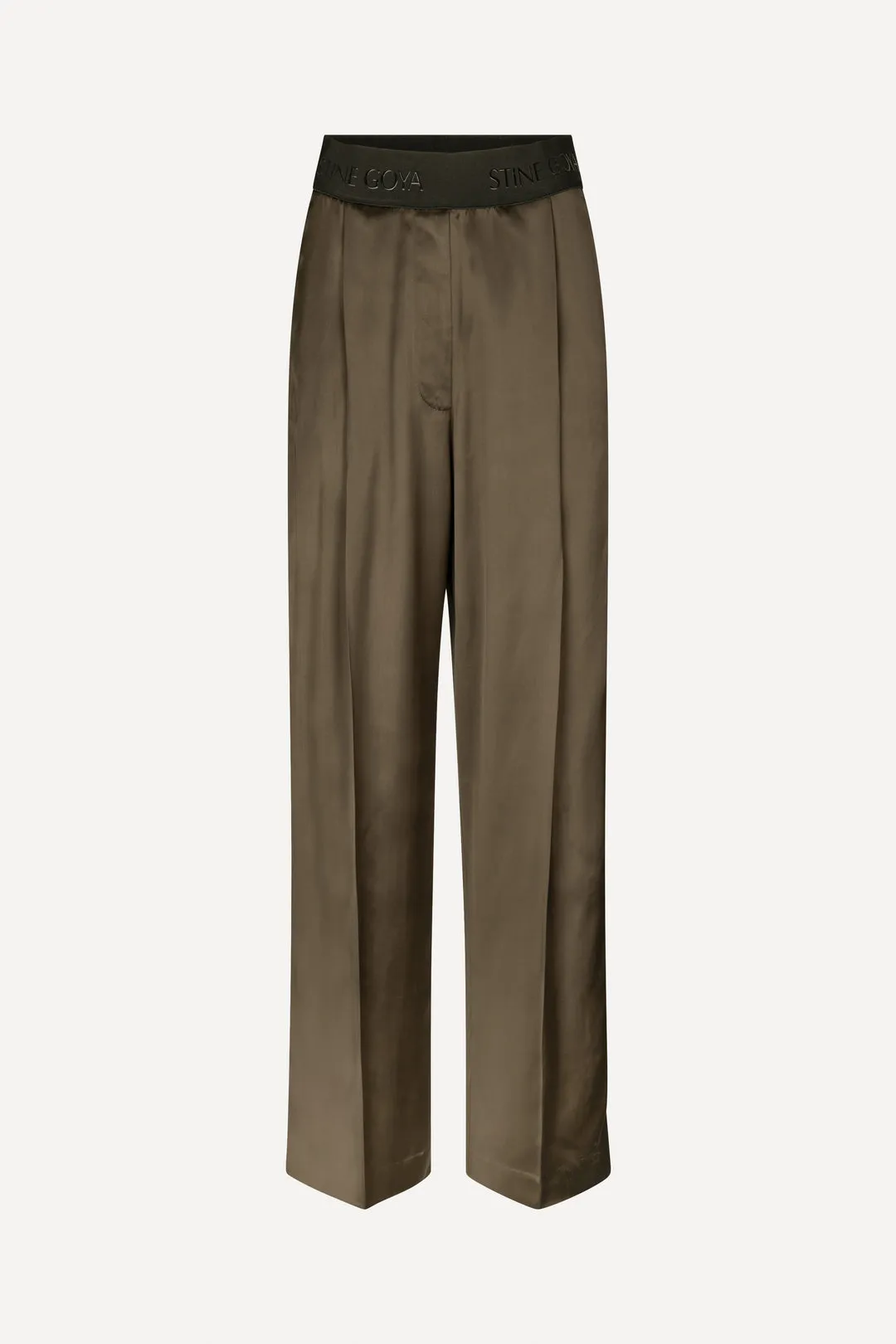 Stine Goya Ciara Pants Heavy Satin Fudge