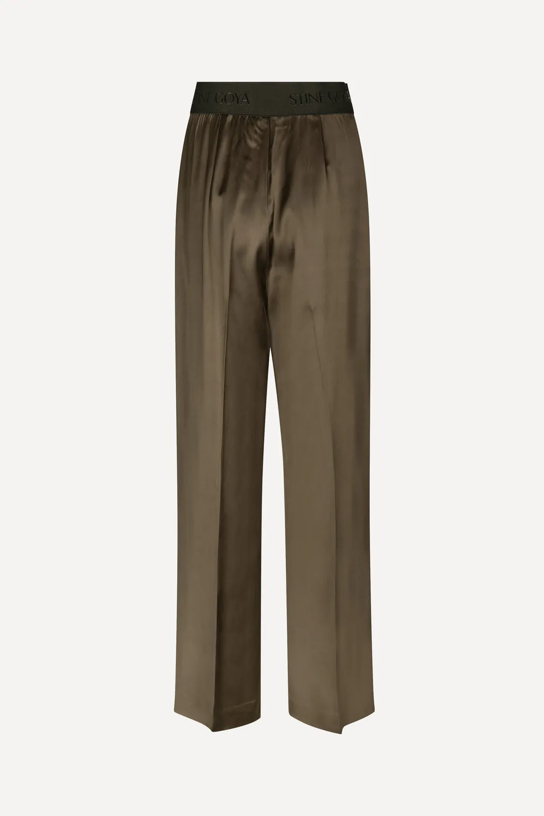 Stine Goya Ciara Pants Heavy Satin Fudge