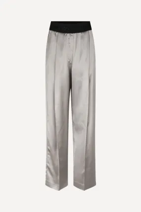 Stine Goya Ciara Pants Heavy Satin Grey Stone