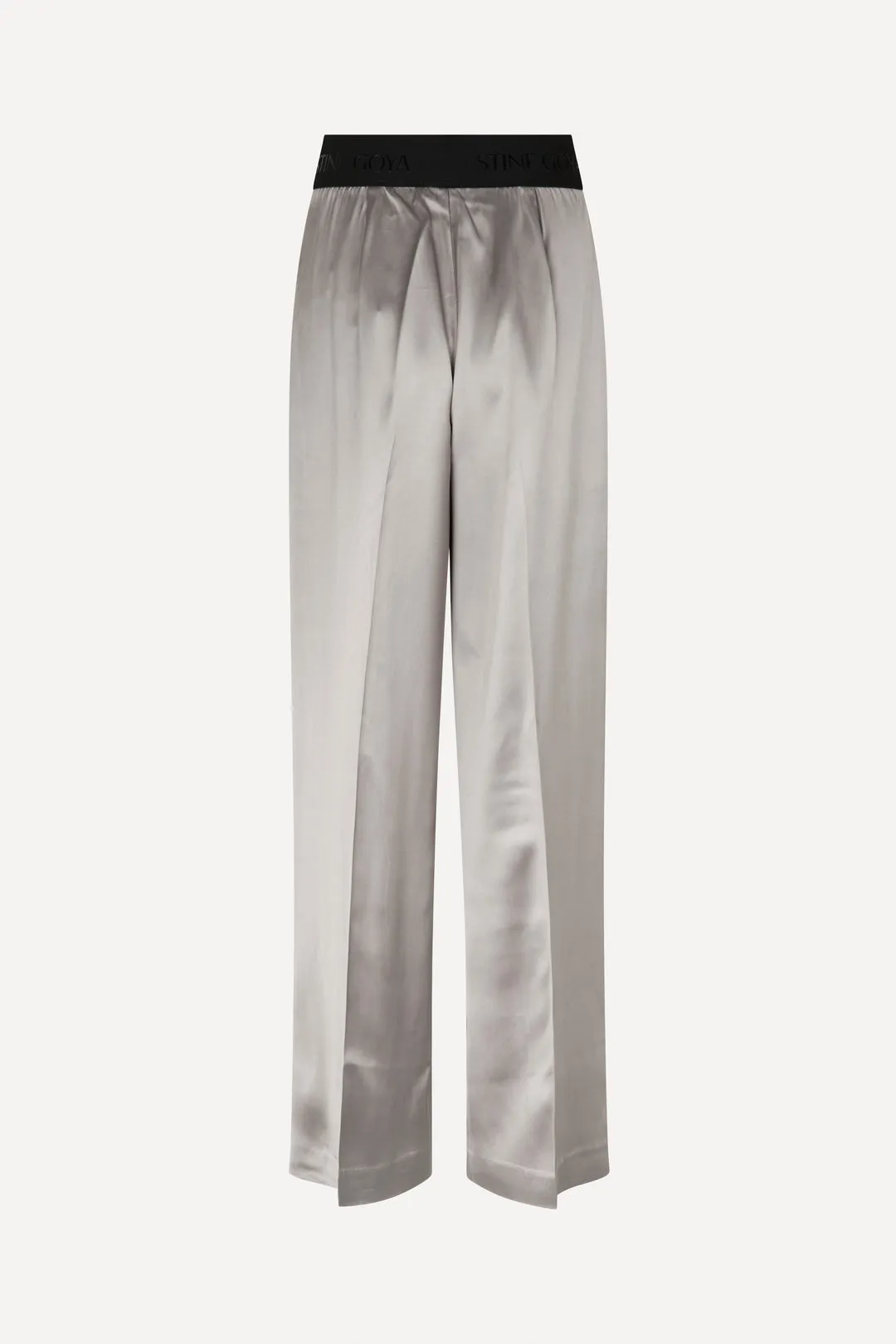 Stine Goya Ciara Pants Heavy Satin Grey Stone